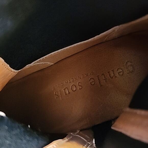 GENTLE SOLES BY KENNETH COLE STYLE ELAINE LEATHER/SUEDE ZIPP WOMAN SIZE 7.0 NWOB - Picture 5 of 16